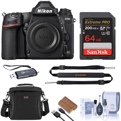 Bundle - Nikon - D780 FX-Format DSLR Camera, with Essentials Kit Bundle - Nikon - D780 FX-Format DSLR Camera, with Essentials Kit