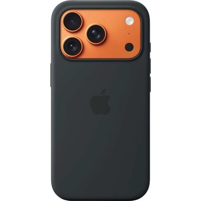 Apple - iPhone 17 Pro Silicone Case with MagSafe - Black Apple - iPhone 17 Pro Silicone Case with MagSafe - Black