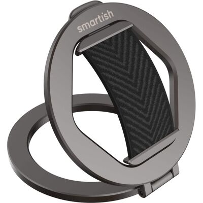 Smartish - MagSafe Grip Kickstand - Quickstand - Magnetic Cell Phone Finger Loop Grip Ring Holder - Black Tie Affair Smartish - MagSafe Grip Kickstand - Quickstand - Magnetic Cell Phone Finger Loop Grip Ring Holder - Black Tie Affair