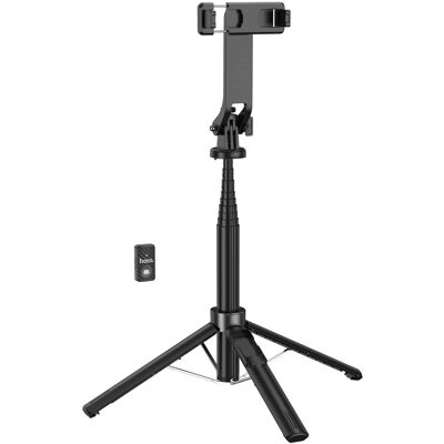 HOCO - 54" Expandable Selfie Stick and Tripod for Content Creators - Black HOCO - 54" Expandable Selfie Stick and Tripod for Content Creators - Black
