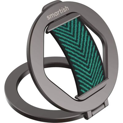 Smartish - MagSafe Grip Kickstand - Quickstand - Magnetic Cell Phone Finger Loop Grip Ring Holder - So Jaded Smartish - MagSafe Grip Kickstand - Quickstand - Magnetic Cell Phone Finger Loop Grip Ring Holder - So Jaded