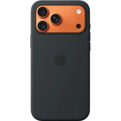 Apple - iPhone 17 Pro Max Silicone Case with MagSafe - Black Apple - iPhone 17 Pro Max Silicone Case with MagSafe - Black