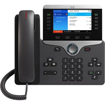 Cisco Systems Consumer Products - Cisco 8851 IP Phone - Corded/Cordless - Corded - Bluetooth - 5 Multiple Conferencing - Desktop, Wall Mountable - Charcoal Cisco Systems Consumer Products - Cisco 8851 IP Phone - Corded/Cordless - Corded - Bluetooth - 5 Multiple Conferencing - Desktop, Wall Mountable - Charcoal