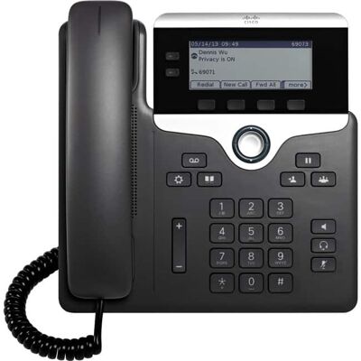Cisco Systems Consumer Products - Cisco 7821 IP Phone - Corded - 3 Multiple Conferencing - Wall Mountable - 2 x Total Line - VoIP - User Connect - Black Cisco Systems Consumer Products - Cisco 7821 IP Phone - Corded - 3 Multiple Conferencing - Wall Mountable - 2 x Total Line - VoIP - User Connect - Black