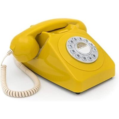PopMarket - GPO Retro GPO746DPBMS 746 Desktop Push Button Telephone - Mustard - EQUIPMENT - Yellow PopMarket - GPO Retro GPO746DPBMS 746 Desktop Push Button Telephone - Mustard - EQUIPMENT - Yellow