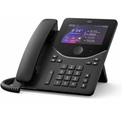 Cisco Systems Consumer Products - Cisco 9871 IP Phone - Corded - Corded/Cordless - Bluetooth, Wi-Fi - Desktop, Wall Mountable - VoIP - 5" - Carbon Black Cisco Systems Consumer Products - Cisco 9871 IP Phone - Corded - Corded/Cordless - Bluetooth, Wi-Fi - Desktop, Wall Mountable - VoIP - 5" - Carbon Black