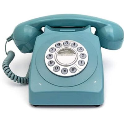 PopMarket - GPO Retro GPO746DPBBL 746 Desktop Push Button Telephone - MISC ACCESSORY - Blue PopMarket - GPO Retro GPO746DPBBL 746 Desktop Push Button Telephone - MISC ACCESSORY - Blue