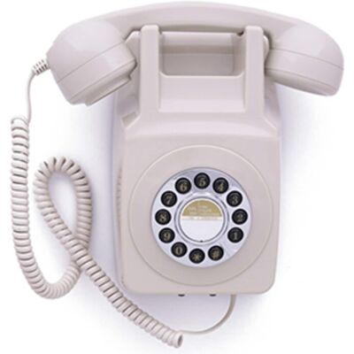 PopMarket - GPO Retro GPO746WIVR 746 Wall Mount Push Button Telephone - Ivory - EQUIPMENT - White PopMarket - GPO Retro GPO746WIVR 746 Wall Mount Push Button Telephone - Ivory - EQUIPMENT - White