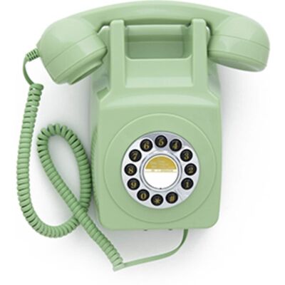 PopMarket - GPO Retro GPO746WGRN 746 Wall Mount Push Button Telephone - MISC ACCESSORY - Green PopMarket - GPO Retro GPO746WGRN 746 Wall Mount Push Button Telephone - MISC ACCESSORY - Green