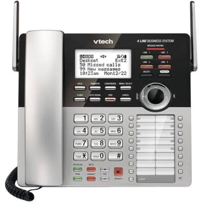 CM18245 Extension Deskset for VTech CM18845 Small Business Office Phone System - Silver CM18245 Extension Deskset for VTech CM18845 Small Business Office Phone System - Silver