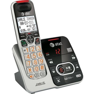 AT&T - CRL32102 DECT 6.0 Expandable Cordless Phone with Digital Answering System and Caller ID/Call Waiting - Silver AT&T - CRL32102 DECT 6.0 Expandable Cordless Phone with Digital Answering System and Caller ID/Call Waiting - Silver