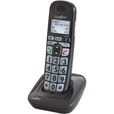 Clarity - DECT 6.0 D703HS Expandable Cordless Handset for D703 - Black Clarity - DECT 6.0 D703HS Expandable Cordless Handset for D703 - Black