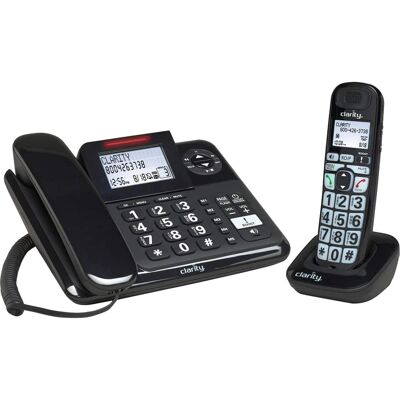 Clarity - 53727.000 Expandable Cordless Phone System with Digital Answering System - Black Clarity - 53727.000 Expandable Cordless Phone System with Digital Answering System - Black