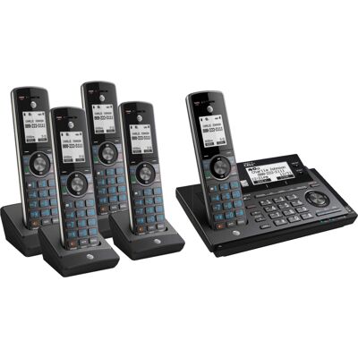 AT&T - CLP99587 Connect to Cell DECT 6.0 Expandable Cordless Phone System with Digital Answering System and Smart Call Blocker - Metallic Blue AT&T - CLP99587 Connect to Cell DECT 6.0 Expandable Cordless Phone System with Digital Answering System and Smart Call Blocker - Metallic Blue