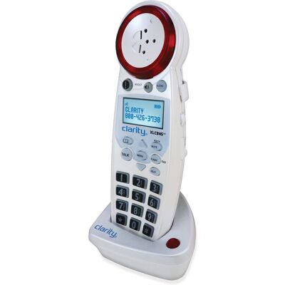 Clarity - Amplified Cordless Phone Accessory Handset with Red Ringer for XLC8 Phone, XLC8HS - White Clarity - Amplified Cordless Phone Accessory Handset with Red Ringer for XLC8 Phone, XLC8HS - White