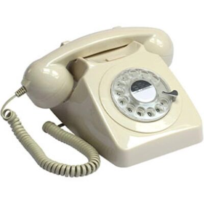 PopMarket - GPO Retro GPO746IVR 746 Desktop Rotary Dial Telephone - Ivory - EQUIPMENT - Multicolor PopMarket - GPO Retro GPO746IVR 746 Desktop Rotary Dial Telephone - Ivory - EQUIPMENT - Multicolor