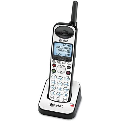 AT&T - SB67108 4-Line Cordless Handset - Silver/Black AT&T - SB67108 4-Line Cordless Handset - Silver/Black