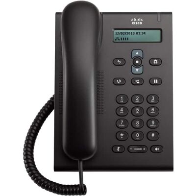Cisco Systems Consumer Products - Cisco 3905 IP Phone - Corded - Wall Mountable, Desktop - 1 x Total Line - VoIP - 2 x Network (RJ-45) - PoE - Charcoal Cisco Systems Consumer Products - Cisco 3905 IP Phone - Corded - Wall Mountable, Desktop - 1 x Total Line - VoIP - 2 x Network (RJ-45) - PoE - Charcoal