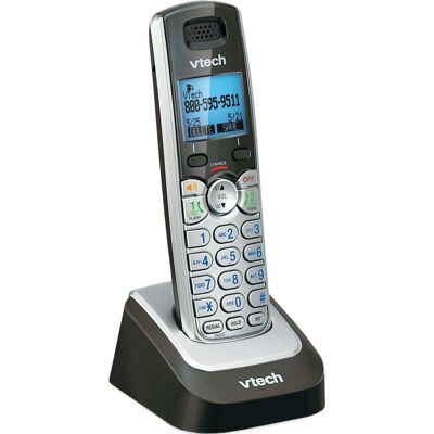 VTech - DS6101 DECT 6.0 Cordless Expansion Handset for Expandable Phone System - Black/Silver VTech - DS6101 DECT 6.0 Cordless Expansion Handset for Expandable Phone System - Black/Silver