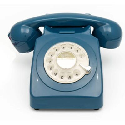 PopMarket - GPO Retro GPO746WIVR 746 Desktop Rotary Dial Telephone - Azure EQUIPMENT - Blue PopMarket - GPO Retro GPO746WIVR 746 Desktop Rotary Dial Telephone - Azure EQUIPMENT - Blue
