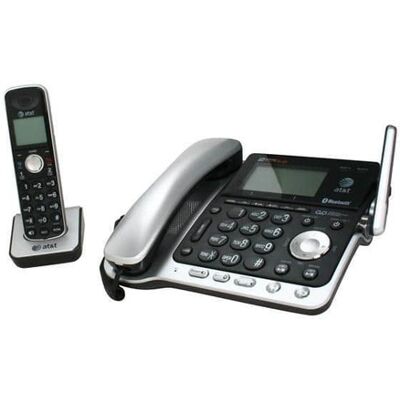 AT&T - TL86109 DECT 6.0 Digital 2-Line Answering System Cordless Phones - Black AT&T - TL86109 DECT 6.0 Digital 2-Line Answering System Cordless Phones - Black