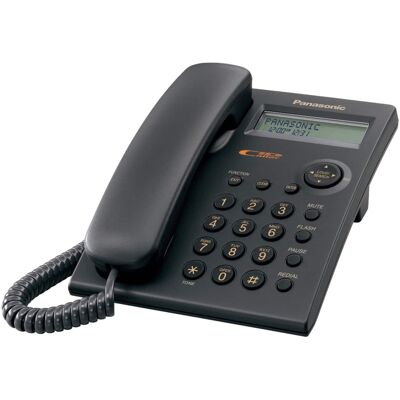 Panasonic - 1-Line Caller ID Integrated Telephone System - Black Panasonic - 1-Line Caller ID Integrated Telephone System - Black