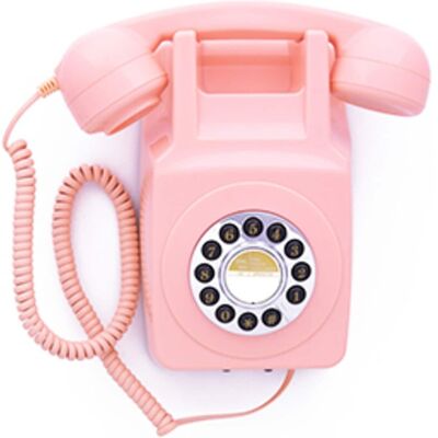 PopMarket - GPO Retro GPO746WPK 746 Wall Mount Push Button Telephone - EQUIPMENT - Pink PopMarket - GPO Retro GPO746WPK 746 Wall Mount Push Button Telephone - EQUIPMENT - Pink