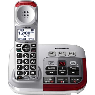 Panasonic - Amplified Cordless Phone - KX-TGM450 - Silver Panasonic - Amplified Cordless Phone - KX-TGM450 - Silver