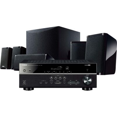Yamaha - 5.1-Channel 4K Home Theater Speaker System with Powered Subwoofer and Bluetooth Streaming - Black Yamaha - 5.1-Channel 4K Home Theater Speaker System with Powered Subwoofer and Bluetooth Streaming - Black