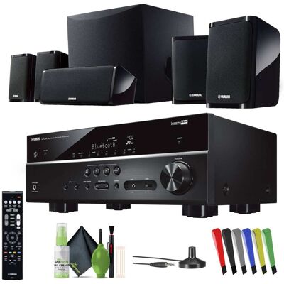 Yamaha - Audio YHT-4950U 4K Ultra HD 5.1-Channel Home Theater System (Bundle) - Black Pro Bundle Yamaha - Audio YHT-4950U 4K Ultra HD 5.1-Channel Home Theater System (Bundle) - Black Pro Bundle