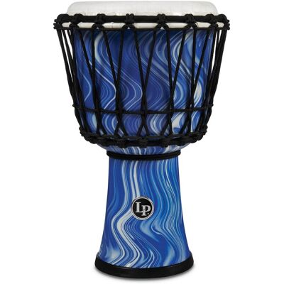 Latin Percussion - LP1607BL, 7-inch Rope Tuned Circle Djembe, Perfect-Pitch Synthetic Head, HD Shell Construction Latin Percussion - LP1607BL, 7-inch Rope Tuned Circle Djembe, Perfect-Pitch Synthetic Head, HD Shell Construction