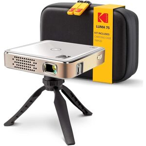 Kodak - Luma 75 Ultra Mini Projector, Portable Pico Projector with Carrying Case & Tripod - White Kodak - Luma 75 Ultra Mini Projector, Portable Pico Projector with Carrying Case & Tripod - White