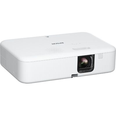Epson - EpiqVision Flex CO-FH02 Smart Streaming Portable Projector, 3,000 Lumens Color & Brightness, 3LCD 1080p Android TV - White Epson - EpiqVision Flex CO-FH02 Smart Streaming Portable Projector, 3,000 Lumens Color & Brightness, 3LCD 1080p Android TV - White