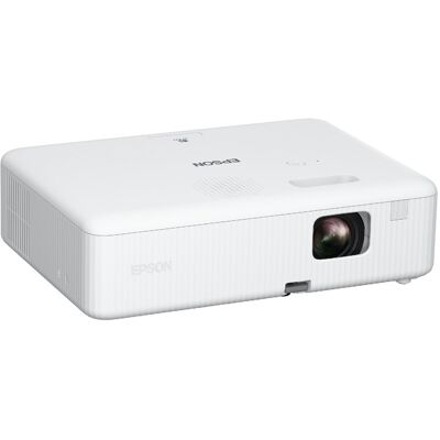 Epson - EpiqVision Flex CO-W01 Portable Projector, 3,000 Lumens Color & Brightness, 3LCD, Built-in Speaker, Home & Work - White Epson - EpiqVision Flex CO-W01 Portable Projector, 3,000 Lumens Color & Brightness, 3LCD, Built-in Speaker, Home & Work - White
