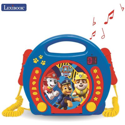 Lexibook - Paw Patrol Portable CD Player with 2 Sing Along Microphones Lexibook - Paw Patrol Portable CD Player with 2 Sing Along Microphones