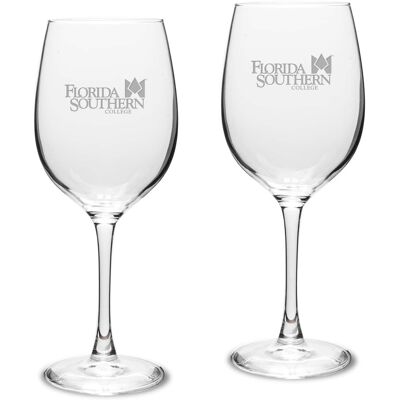 Jardine - Florida Southern Moccasins 16oz. 2-Piece Traditional White Wine Glass Set - Multicolor Jardine - Florida Southern Moccasins 16oz. 2-Piece Traditional White Wine Glass Set - Multicolor