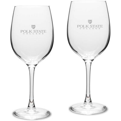 Jardine - Polk State College Eagles Two-Piece 16oz. Traditional White Wine Glass Set - Multicolor Jardine - Polk State College Eagles Two-Piece 16oz. Traditional White Wine Glass Set - Multicolor