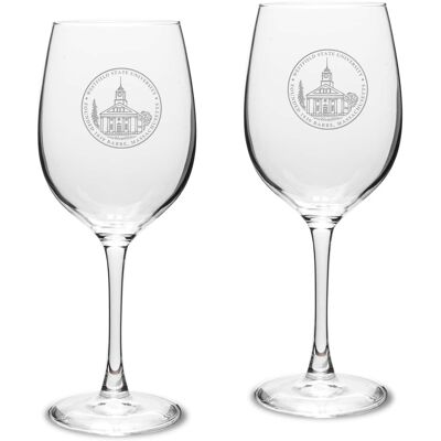Jardine - Westfield State Owls 16oz. 2-Piece Traditional White Wine Glass Set - Multicolor Jardine - Westfield State Owls 16oz. 2-Piece Traditional White Wine Glass Set - Multicolor