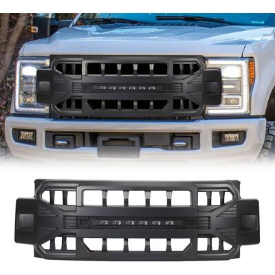 AMERICAN MODIFIED - Armor Front Grille for 2017 to 2019 Ford F250/350 - Matte Black AMERICAN MODIFIED - Armor Front Grille for 2017 to 2019 Ford F250/350 - Matte Black