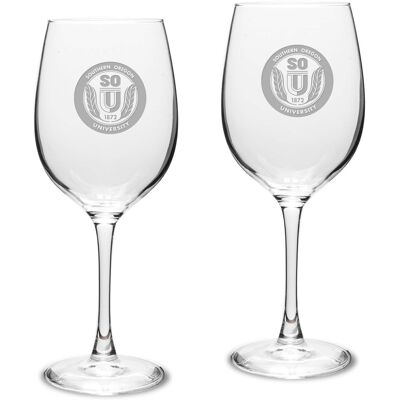 Jardine - Southern Oregon Raiders Two-Piece 16oz. Traditional White Wine Glass Set - Multicolor Jardine - Southern Oregon Raiders Two-Piece 16oz. Traditional White Wine Glass Set - Multicolor