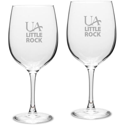 Jardine - Arkansas Little Rock Trojans 19oz. 2-Piece Traditional Red Wine Table Glass Set - Multicolor Jardine - Arkansas Little Rock Trojans 19oz. 2-Piece Traditional Red Wine Table Glass Set - Multicolor