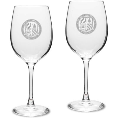Jardine - Loyola Greyhounds 16oz. 2-Piece Traditional White Wine Glass Set - Multicolor Jardine - Loyola Greyhounds 16oz. 2-Piece Traditional White Wine Glass Set - Multicolor