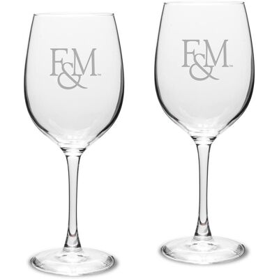 Jardine - Franklin & Marshall Diplomats 16oz. 2-Piece Traditional White Wine Glass Set - Multicolor Jardine - Franklin & Marshall Diplomats 16oz. 2-Piece Traditional White Wine Glass Set - Multicolor