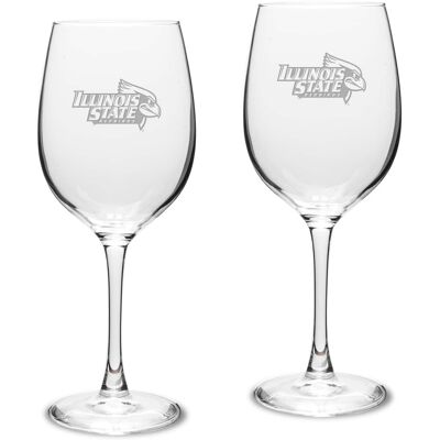 Jardine - Illinois State Redbirds 16oz. 2-Piece Traditional White Wine Glass Set - Multicolor Jardine - Illinois State Redbirds 16oz. 2-Piece Traditional White Wine Glass Set - Multicolor