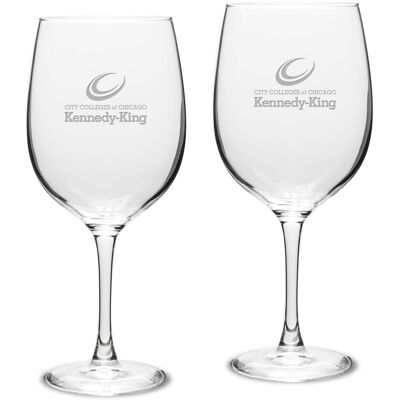 Jardine - Kennedy-King College Statesmen 19oz. 2-Piece Traditional Robusto Red Wine Table Glass Set - Multicolor Jardine - Kennedy-King College Statesmen 19oz. 2-Piece Traditional Robusto Red Wine Table Glass Set - Multicolor