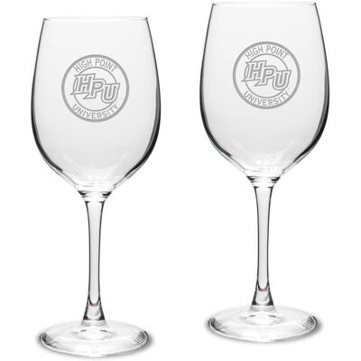 Jardine - High Point Panthers 16oz. 2-Piece Traditional White Wine Glass Set - Multicolor Jardine - High Point Panthers 16oz. 2-Piece Traditional White Wine Glass Set - Multicolor