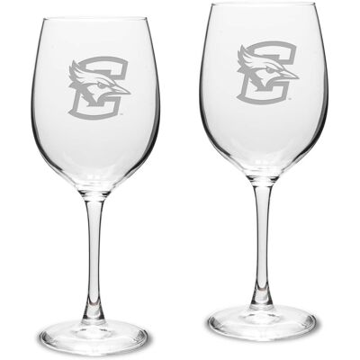 Jardine - Creighton Bluejays 16oz. 2-Piece Traditional White Wine Glass Set - Multicolor Jardine - Creighton Bluejays 16oz. 2-Piece Traditional White Wine Glass Set - Multicolor