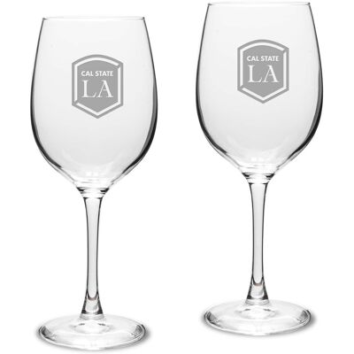 Jardine - Cal State L.A. Golden Eagles 16oz. 2-Piece Traditional White Wine Glass Set - Multicolor Jardine - Cal State L.A. Golden Eagles 16oz. 2-Piece Traditional White Wine Glass Set - Multicolor