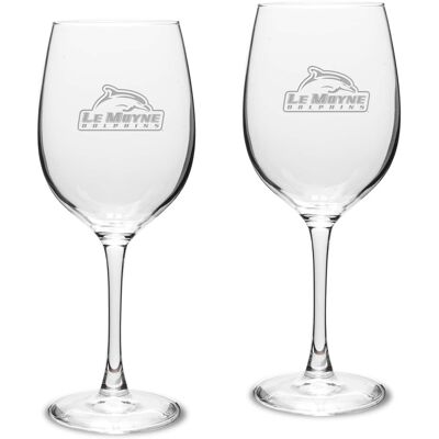 Jardine - Le Moyne Dolphins 16oz. 2-Piece Traditional White Wine Glass Set - Multicolor Jardine - Le Moyne Dolphins 16oz. 2-Piece Traditional White Wine Glass Set - Multicolor