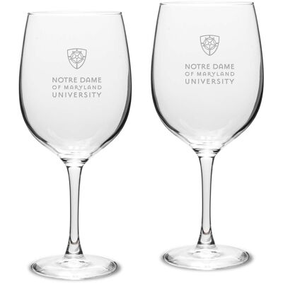 Jardine - Notre Dame of Maryland Gators Two-Piece 19oz. Traditional Red Wine Glass Set - Multicolor Jardine - Notre Dame of Maryland Gators Two-Piece 19oz. Traditional Red Wine Glass Set - Multicolor
